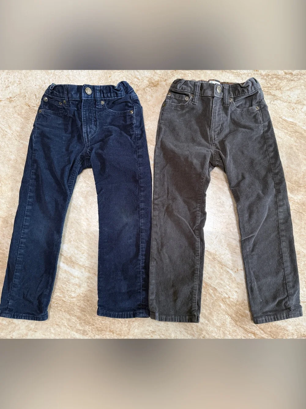 Crewcuts Two-Pack Straight Jeans in Navy and Charcoal
